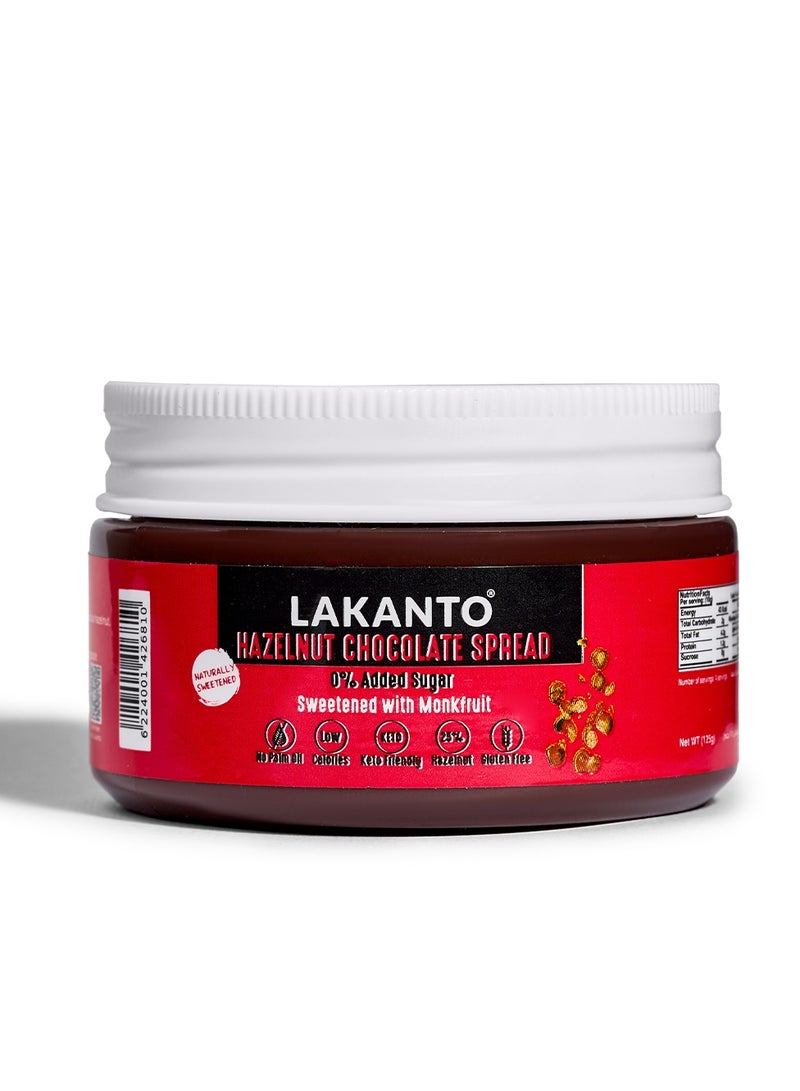 LAKANTO Hazelnut Chocolate Spread Sweetened With Monkfruit - 125g - Image 1